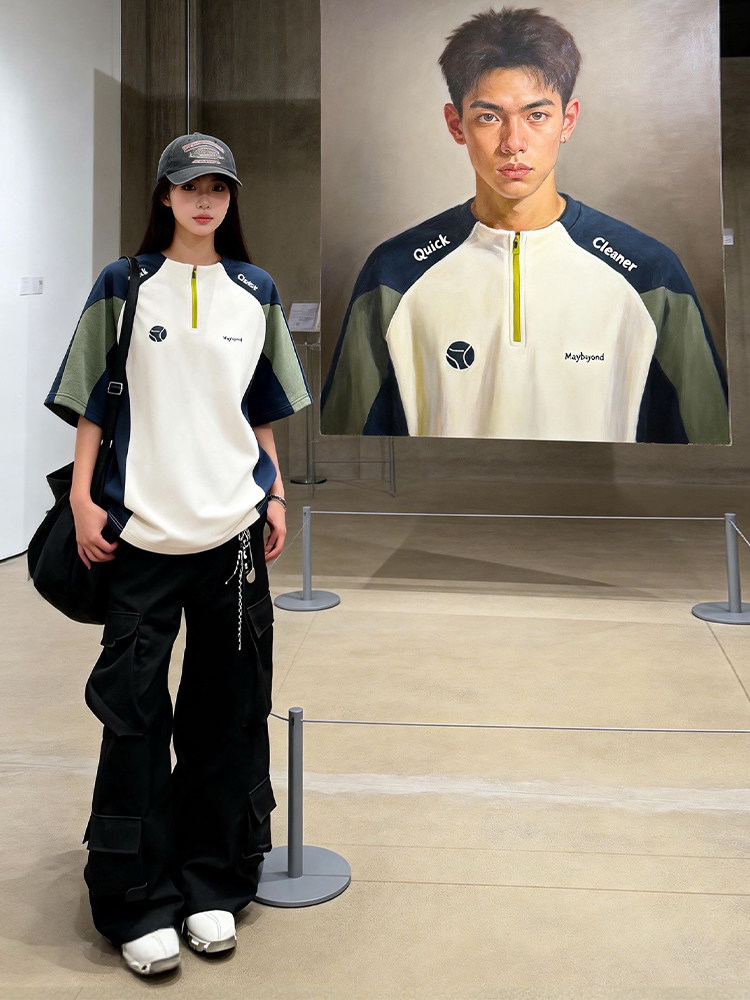Outdoor Sport Clothing Brands - 速乾性サイクリングウェア メンズ 夏 トレンドブランド カラーブロック アイスシルク