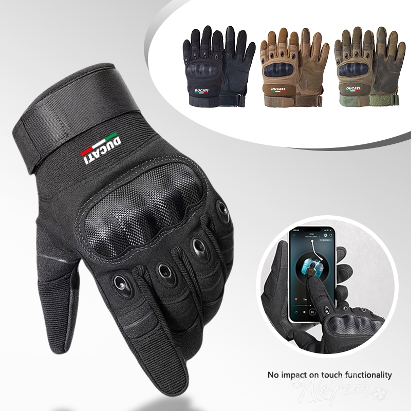 Outdoor Sport Gloves - 2 個屋外戦術手袋男性女性保護シェルミトン滑り止めトレーニング手袋ドゥカティ 796 400 795 821
