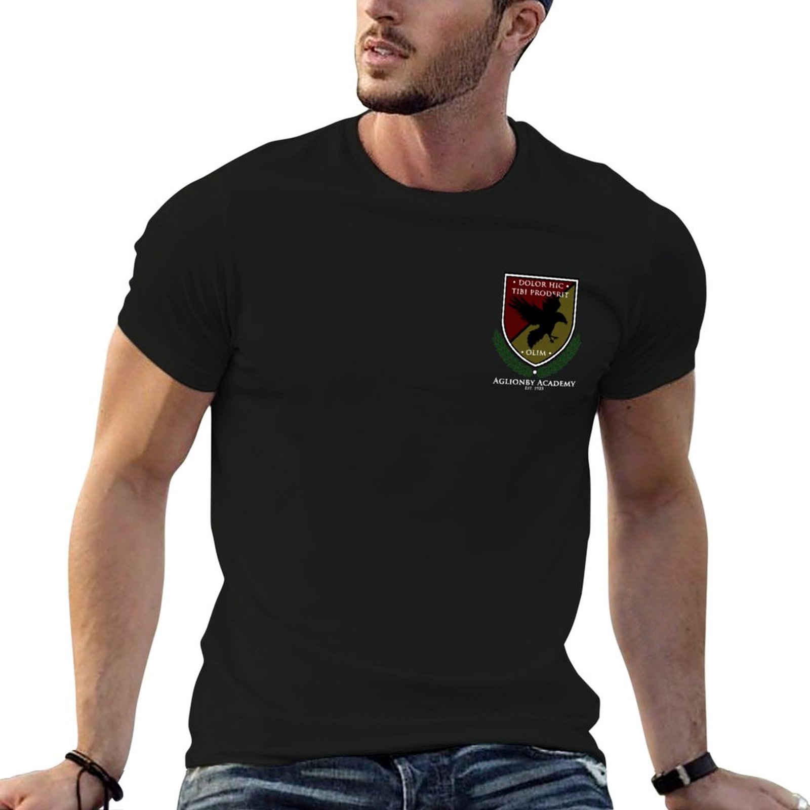 Academy Sports Outdoor - アグリオンビー学園制服、フルカラーTシャツ、アウトドアアクティビティスポーツTシャツ
