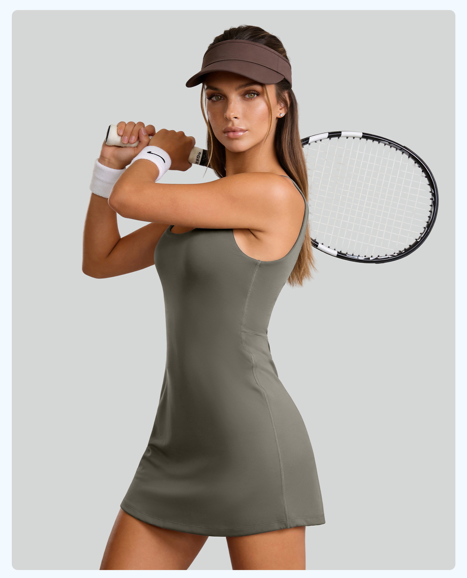 Outdoor Sport Dress - 新しい女性用ヨガウェア、胸パッド付きワンピーススポーツテニスドレス、耐汗性ショートパンツ付き、屋外ランニングフィットネスジム用ノースリーブドレス