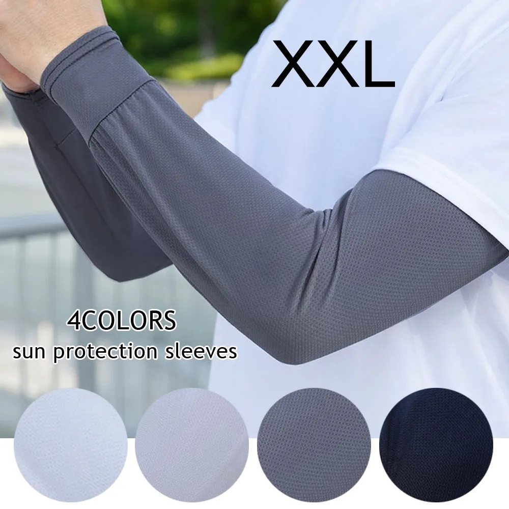 Outdoor Sport Gloves - 1 ペア 2025 夏アイスシルクメンズルース日焼け止め袖 UV アイス手袋乗馬アームガードスポーツランニング運転吸収性