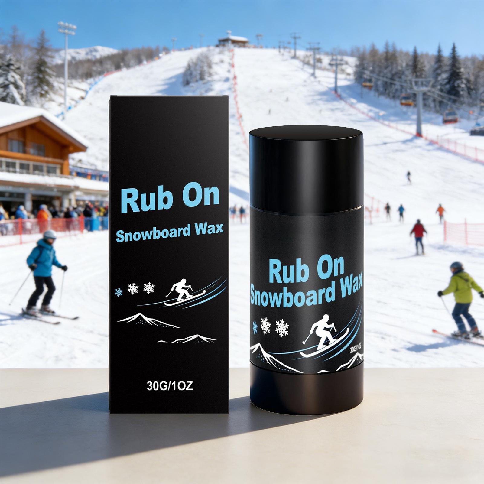 Outdoor Sports - 30g ラブオン式スキー＆スノーボードワックス 携帯用 簡単に使用できる摩擦軽減剤 屋内屋外ウィンタースポーツ スキー