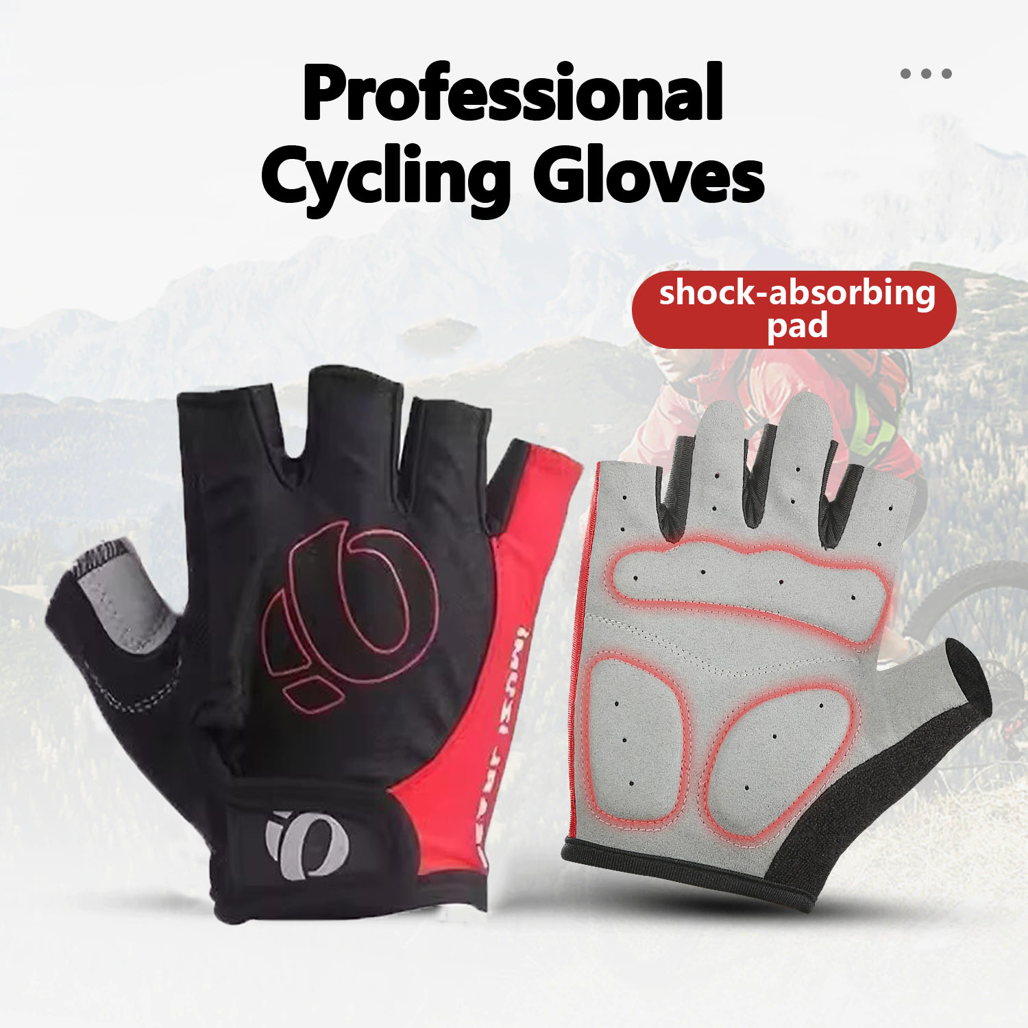 Outdoor Sport Gloves - 屋外サイクリング衝撃吸収ハーフフィンガーグローブユニセックス用滑り止めマウンテンロードバイクオフロード通気性ハンティンググローブ