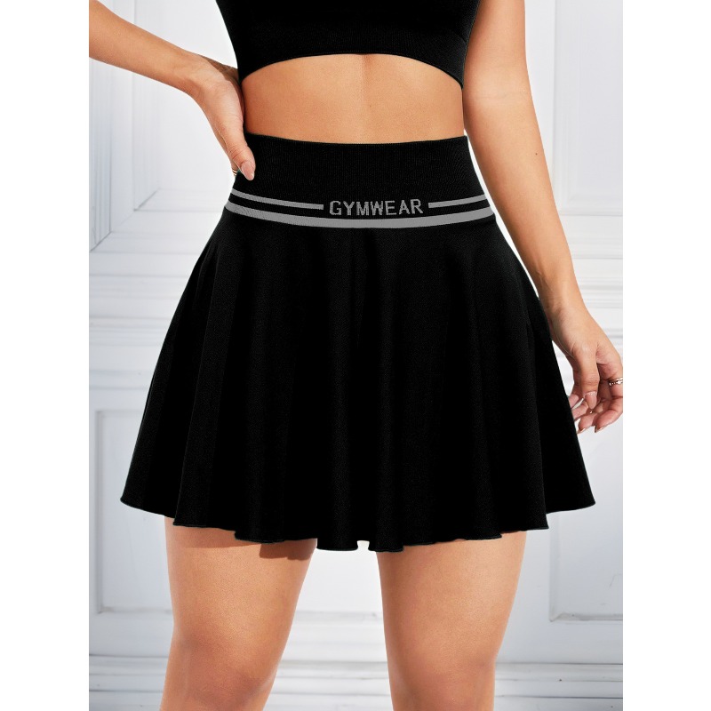 Outdoor Sport Dress - レディースシームレスニットテニスバドミントンスカートショートフィットネスヨガドレスコートミニスポーツスカートスポーツウェアジムサマー
