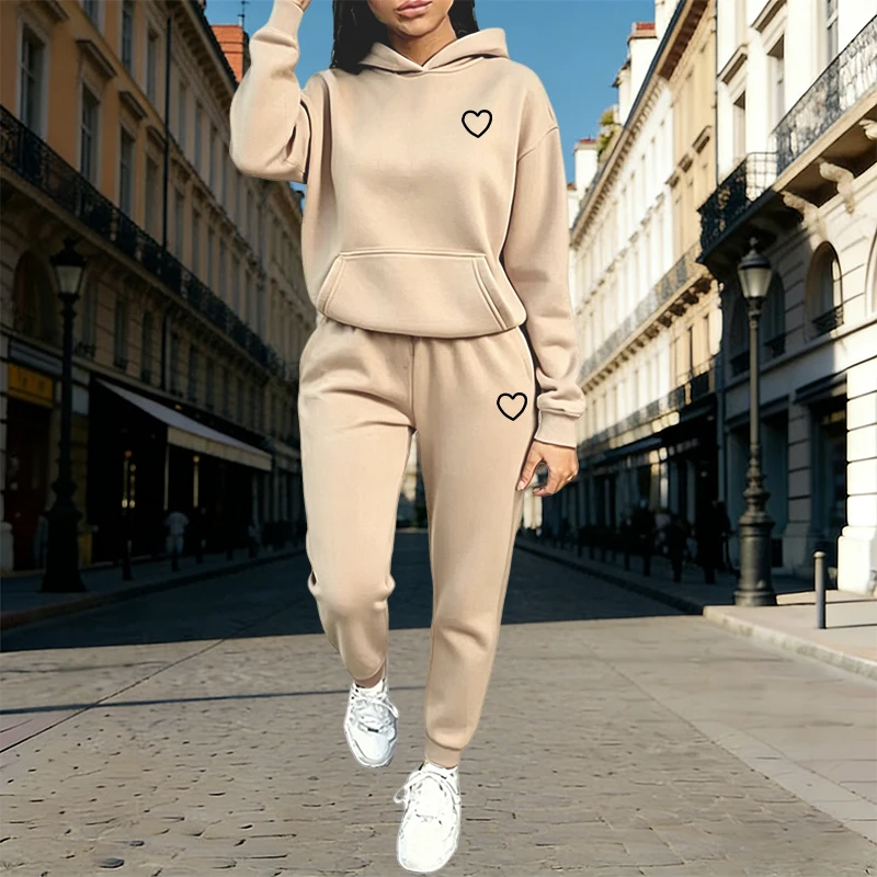 レディーストラックスーツ パーカーとスウェットパンツ 秋冬  - Outdoor Sports のレビューと価格