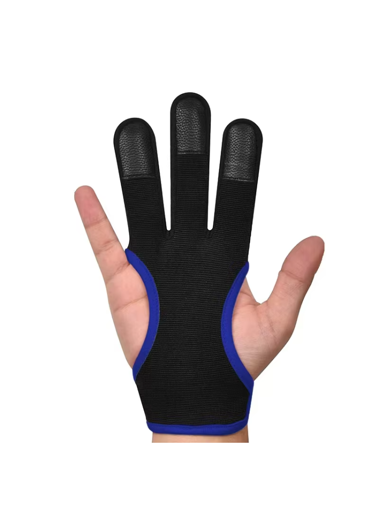 1 個アーチェリー 3 指グローブジム調節可能なハンドガード - Outdoor Sport Gloves のレビューと価格