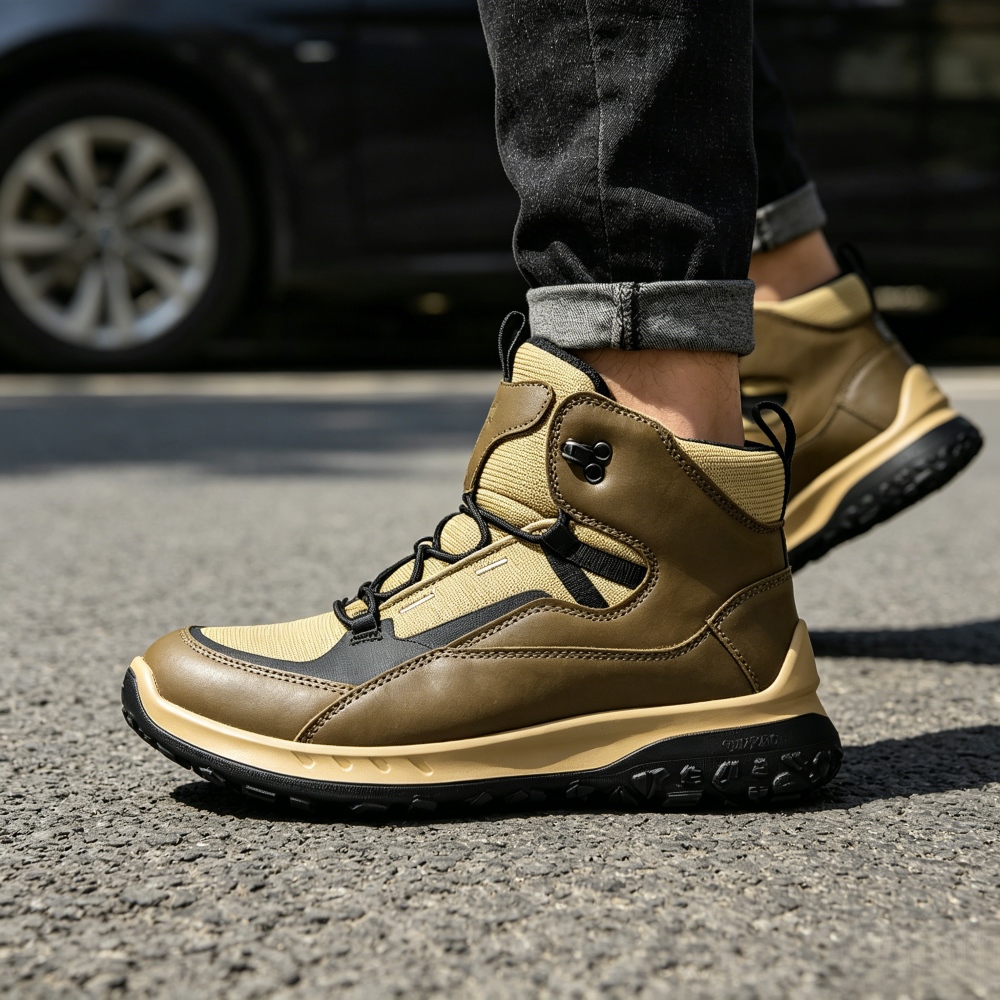 ハイカットレザーシューズ メンズ ラグジュアリーブランド オ - Outdoor Sport Brand Shoes のレビューと価格