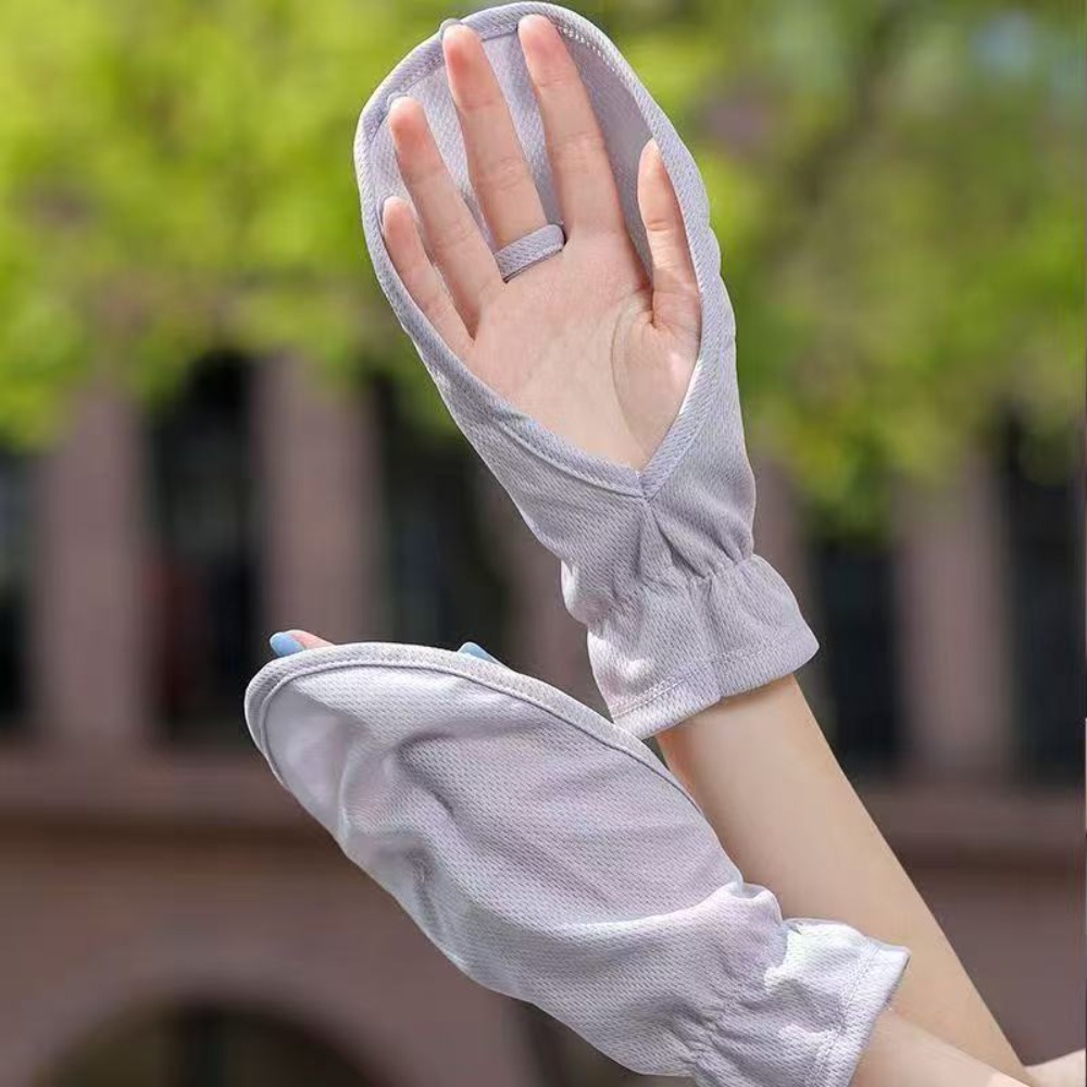 抗紫外線日焼け止めスリーブ 調節可能な袖口 日焼け止めドライ - Outdoor Sport Gloves のレビューと価格