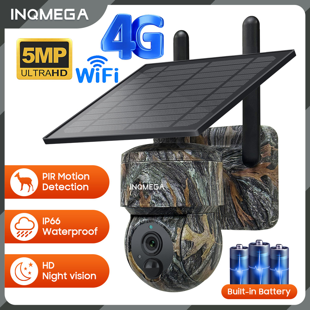 Inqmega-ソーラーセキュリティカメラ,ワイヤレスセキュ - Outdoor Sport Camera のレビューと価格