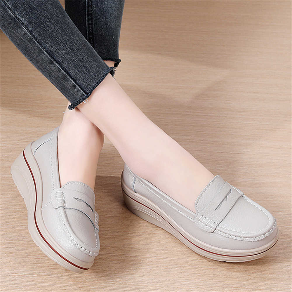 レースレス春秋秋ブーツ女性用テニスブラウン女性スニーカーレデ - Outdoor Sport Brand Shoes のレビューと価格