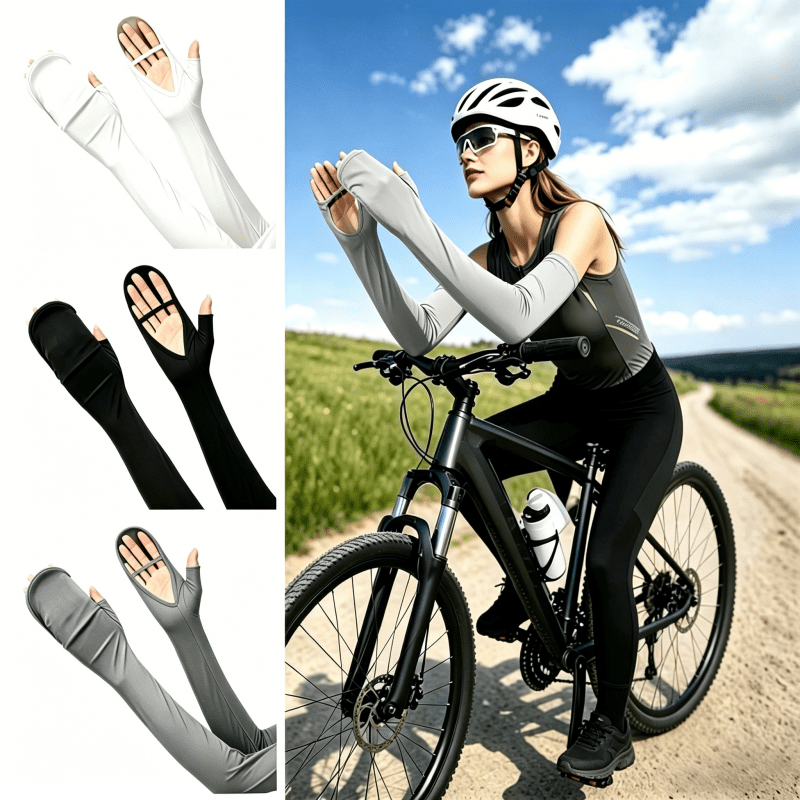 サイクリングや運転用の氷に敏感な日焼け止め手袋、夏のギフトに - Outdoor Sport Gloves のレビューと価格