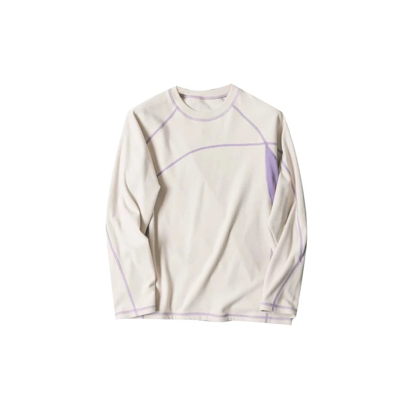 ユニセックスアウトドアカラーブロック長袖 Tシャツストレッチ - Outdoor Sports のレビューと価格