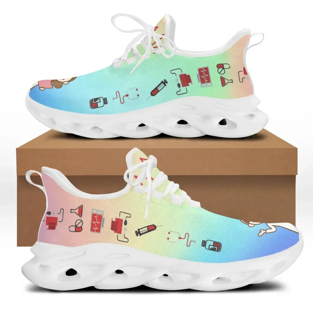 ブランドデザイン女性用医療プリントナースシューズソフトスポー - Outdoor Sport Brand のレビューと価格