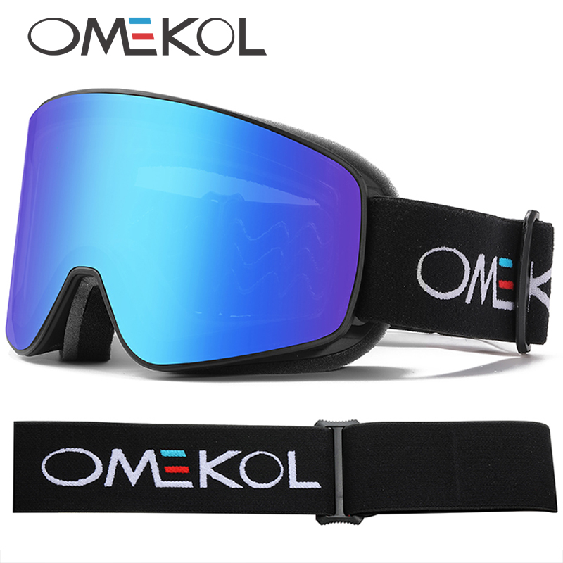 OMEKOL 真新しい二重層防曇スキーゴーグル男性女性雪スノ - Outdoor Sport Brand のレビューと価格