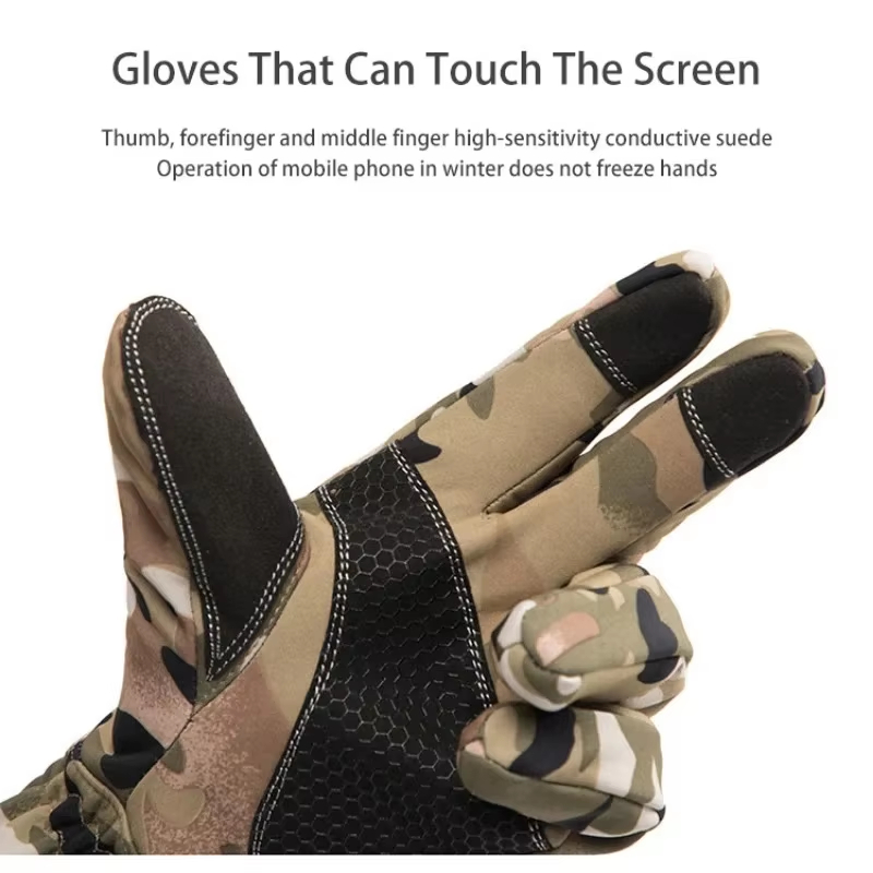 タクティクスアウトドア迷彩狩猟用暖かい滑り止め釣り用手袋防水 - Outdoor Sport Gloves のレビューと価格
