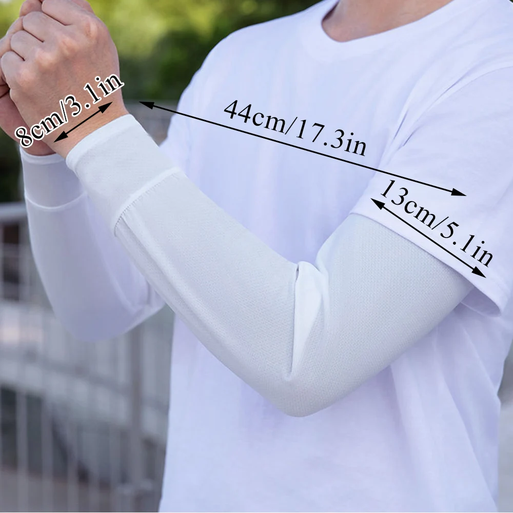1 ペア 2025 夏アイスシルクメンズルース日焼け止め袖  - Outdoor Sport Gloves のレビューと価格