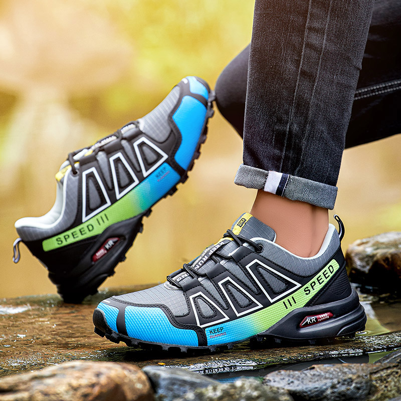 男性用防水ハイキングシューズアウトドアトレーナーレースアップ - Climbing Shoe Beginner のレビューと価格