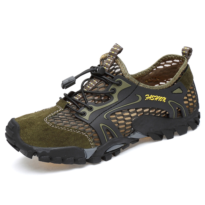 メンズサマーハイキングシューズ,通気性のあるスエードとメッシ - Climbing Shoe Beginner のレビューと価格