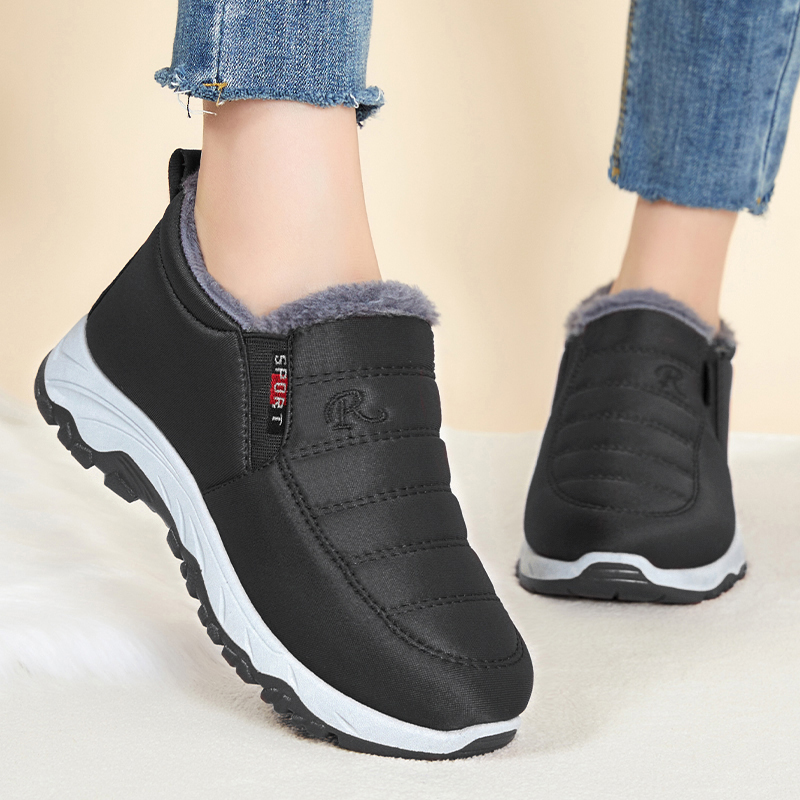 女性のための豪華なスリッポンアンクルブーツ,雪のプラットフォ - Climbing Shoe Beginner のレビューと価格